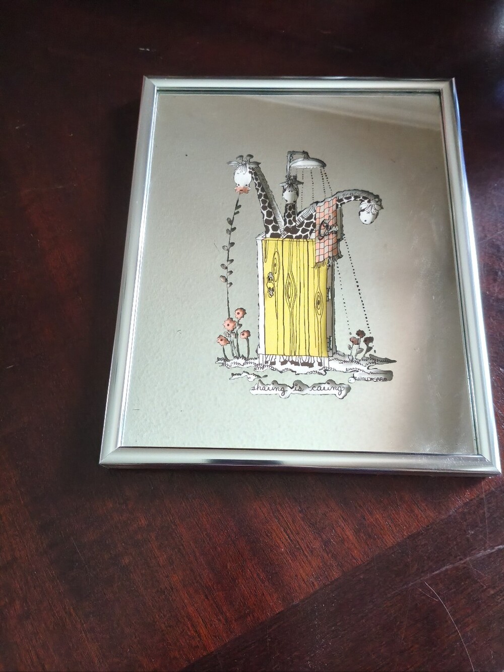 1970s Marguerite Baldasaro Mirror Art